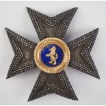 1.1.) Kaiserreich (bis 1933) Hessen-Kassel: Orden vom Goldenen Löwen, Bruststern zum Kommandeurkreuz