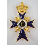 1.1.) Kaiserreich (bis 1933) Bayern: Militär-Verdienst-Orden, Offizierskreuz mit Flammen.Gold,