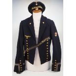 4.1.) Uniformen / Kopfbedeckungen Kriegsmarine: Jacke und Tellermütze eines Signalmaats.1.)