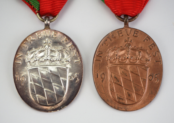1.1.) Kaiserreich (bis 1933) Bayern: Luitpold-Medaille, in Silber und Bronze.Silber bzw. Bronze; - Image 2 of 2