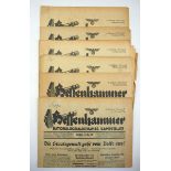 6.1.) Literatur Hessenhammer, 4 Ausgaben 1930.Nationalsozialistisches Kampfblatt. 5. Jahrgang Nr.: