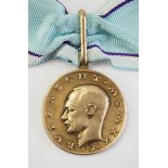 1.1.) Kaiserreich (bis 1933) Bayern: Kronprinz Rupprecht-Medaille, Vergoldet.Silber vergoldet, im