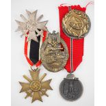 1.2.) Deutsches Reich (1933-45) Nachlass eines Panzer-Soldaten.1.) Kriegsverdienstkreuz, 1. Klasse