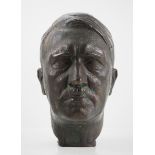 4.4.) Patriotisches / Reservistika / Dekoratives Adolf Hitler Bronze Porträt-Büste - H. Schwegerle.