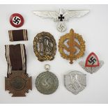 1.2.) Deutsches Reich (1933-45) Nachlass eines NSDAP Angehörigen.1.) NSDAP Dienstauszeichnung, in