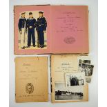 3.2.) Fotos / Postkarten Kriegsmarine: 3 Logbücher eines Matrosen an Bord des Torpedoboot "T-17" der