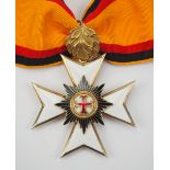 5.1.) Sammleranfertigungen Waldeck: Verdienstkreuz, 2. Klasse.Silber vergoldet, teilweise