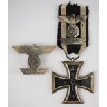 1.2.) Deutsches Reich (1933-45) Wiederholungsspangen zum Eisernen Kreuz, 1939, 1. und 2. Klasse.