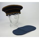4.1.) Uniformen / Kopfbedeckungen Preussen: Kopfbedeckungsteile.chwarze Mütze, gelbe Vorstöße,