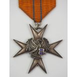 2.1.) Europa Estland: Orden vom Adlerkreuz, 1. Modell (1928-1940), Silbernes Kreuz.Silber, die