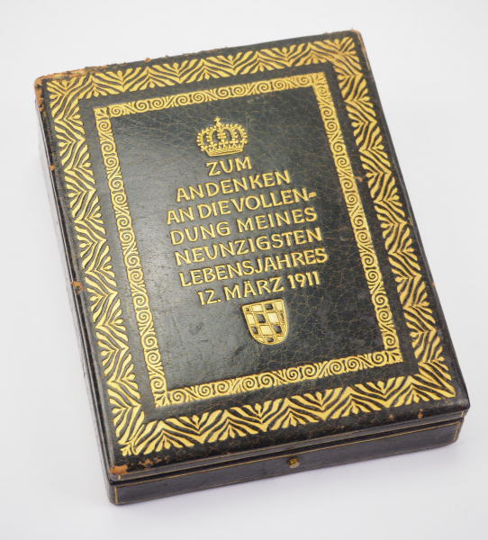 1.1.) Kaiserreich (bis 1933) Bayern: Luitpold Prinzregent von Bayern Gedenkplakette "Zum Andenken an - Image 2 of 5