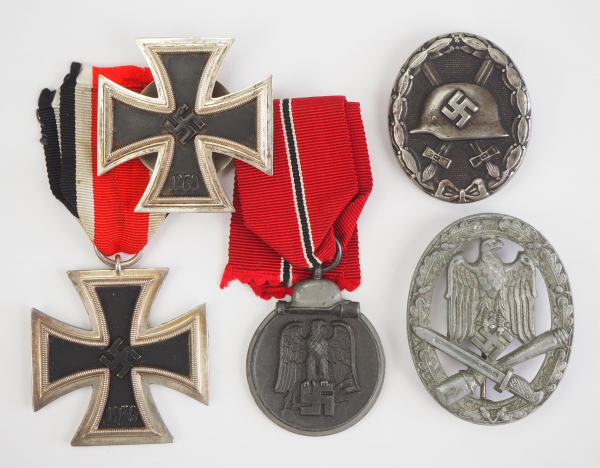 1.2.) Deutsches Reich (1933-45) Nachlass eines tapferen Soldaten.1.) Eisernes Kreuz, 1939, 1.