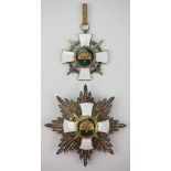 2.1.) Europa Ungarn: Verdienstorden der Heiligen Krone, Großkreuz Satz, mit Schwerter und