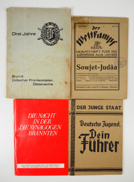 6.1.) Literatur 4 Bücher Literatur - Jüdisch / Antisemitismus.- Die Nacht in der Synagogen