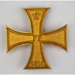 1.1.) Kaiserreich (bis 1933) Mecklenburg-Schwerin: Militärverdienstkreuz, 1914, 1. Klasse.Buntmetall