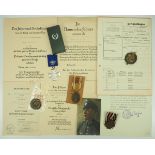 1.2.) Deutsches Reich (1933-45) Nachlass eines Meisters der Schutzpolizei der I./ SS-Polizei-