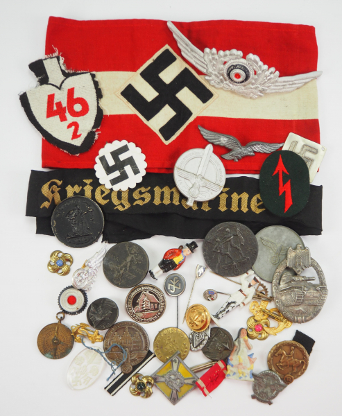 1.2.) Deutsches Reich (1933-45) Lot Abzeichen.Diverse. Fundgrube - ohne Obligo.Zustand: II 1.2.)