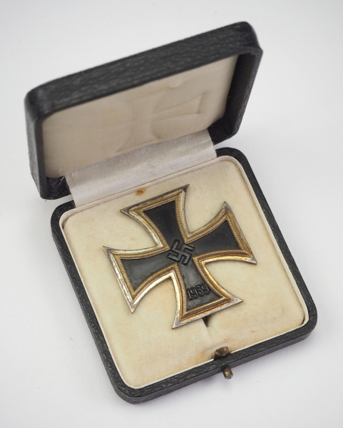 1.2.) Deutsches Reich (1933-45) Eisernes Kreuz, 1939, 1. Klasse, im Etui - Schinkel Form.