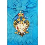 2.2.) Welt Russland: Kaiserlicher und Königlicher Orden vom Weißen Adler, Kleinod.Das Kleinod aus