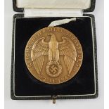 1.2.) Deutsches Reich (1933-45) Medaille der Reichsuniversität Strassburg, im Etui.Bronze; im