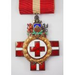 2.1.) Europa Lettland: Orden des Roten Kreuzes, 2. Klasse.Silber vergoldet, teilweise emailliert,