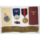 1.2.) Deutsches Reich (1933-45) Nachlass eines Afrika Veteranen.1.) Medaille Winterschlacht im