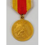 1.1.) Kaiserreich (bis 1933) Baden: Militär-Carl-Friedrich-Verdienstmedaille, in Gold, Miniatur.