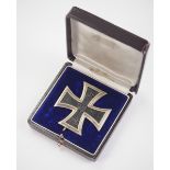 1.1.) Kaiserreich (bis 1933) Preussen: Eisernes Kreuz, 1914, 1. Klasse, im Etui.Geschwärzter