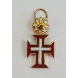 2.1.) Europa Portugal: Militärischer Orden Unseres Herrn Jesus Christus, Miniatur.Gold, teilweise