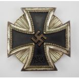 1.2.) Deutsches Reich (1933-45) Eisernes Kreuz, 1939, 1. Klasse - Deumer.Geschwärzter Eisenkern,