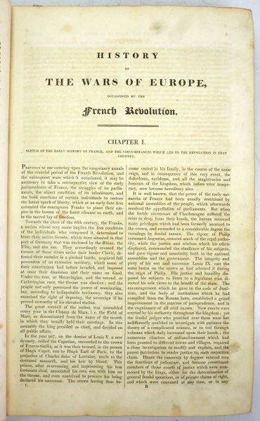 6.1.) Literatur History of the Wars of Europe, occasioned by the French Revolution 1884.Rich E.