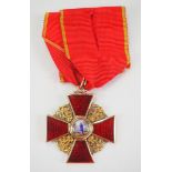 2.2.) Welt Russland: Orden der hl. Anna, 2. Modell (1810-1917), 3. Klasse.Gold, teilweise