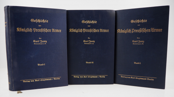 6.1.) Literatur C. Jany: Geschichte der Preußischen Armee bis zum Jahre 1807. Band 1 - 3.1929,