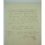 3.3.) Autographen Friedrich I. (Baden).(1826-1907). Großherzog von Baden, Schreiben an Kaiser