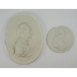 7.4.) Münzen Friedrich der Große / Goethe.1.) Friedrich der Große, Porzellan Medaille, mit