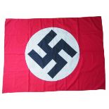 4.4.) Patriotisches / Reservistika / Dekoratives Swastika Fahne 130 x 100 cm.Farbig bedrucktes Tuch,