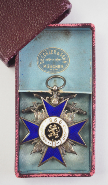 1.1.) Kaiserreich (bis 1933) Bayern: Militär-Verdienst-Orden, Kreuz 4. Klasse mit Schwertern, im - Image 2 of 2