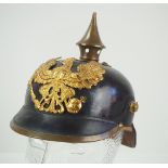 4.1.) Uniformen / Kopfbedeckungen Preussen: Pickelhaube für Mannschaften der Infanterie.Schwarze