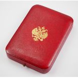 2.2.) Welt Russland: Orden der hl. Anna, 2. Modell (1810-1917), Kreuz mit Brillanten Etui.Rotes