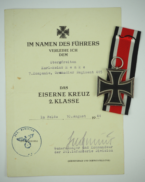 1.2.) Deutsches Reich (1933-45) Nachlass eines Obergefreiten der 7./ Grenadier-Regiment 485.1.) - Image 5 of 5