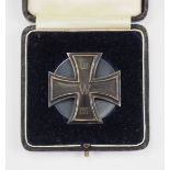 1.1.) Kaiserreich (bis 1933) Preussen: Eisernes Kreuz, 1914, 1. Klasse, im Etui - Schraubscheibe.