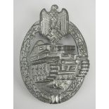 1.2.) Deutsches Reich (1933-45) Panzerkampfabzeichen, in Silber.Zink versilbert, durchbrochen