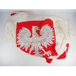 4.4.) Patriotisches / Reservistika / Dekoratives Polen: Staatsflagge (1980-1990) - 240 x 150 cmot-