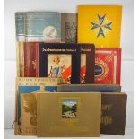 6.1.) Literatur Sammlung Zigarettenbilder Alben.Diverse. U.a. auch 2 WHW Alben. Nicht auf