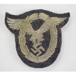 1.2.) Deutsches Reich (1933-45) Flugzeugführer-Abzeichen - gestickt Mannschaft.Luftwaffenblaues