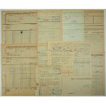 3.1.) Urkunden / Dokumente 3. Reich: Lot von 11 Telegrammen / Fernschreiben.Diverse, je mit
