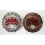 1.2.) Deutsches Reich (1933-45) Lot von 2 Abzeichen des Tiroler Landesschießen 1939.Ausführung in