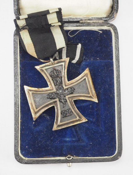 1.1.) Kaiserreich (bis 1933) Preussen: Eisernes Kreuz, 1914, 2. Klasse, im Etui.Geschwärzter - Image 3 of 4