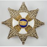 2.1.) Europa Italien: Orden der Krone von Italien, Komtur Stern.Silber, brillantiert, die Auflage
