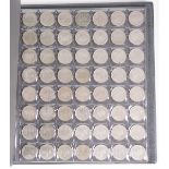 7.4.) Münzen Bundesrepublik Deutschland - Sammlung Kursmünzen.Album gefüllt - von 1 Pfennig bis 1